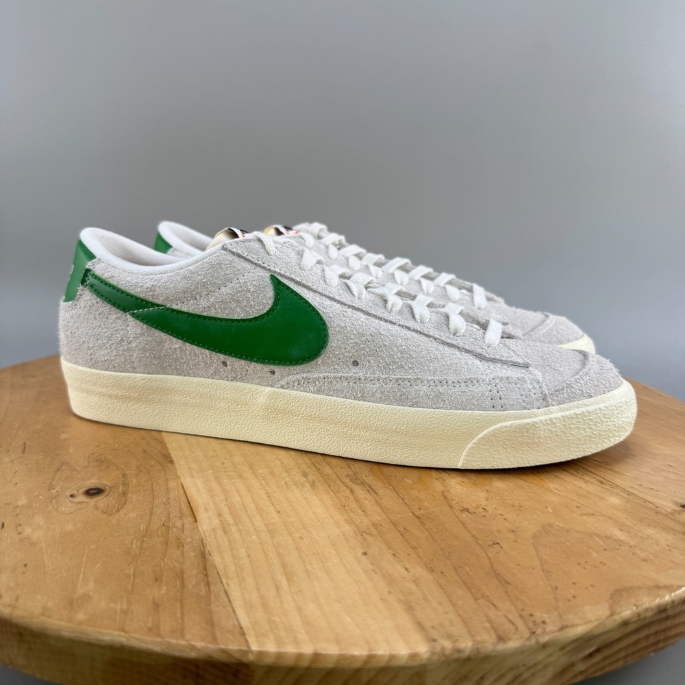 Nike Blazer Low '77 Premium Mens Size 12 Shoes Sneakers Summit White Kelly Green